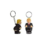 Uteruik Schlüsselanhänger für Damen und Herren, Trump, lustig, personalisierbar, Schlüsselanhänger für Geldbörse, Geschenke für Freund, Freundin, 2 Stück