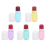 Mini-Lippenstift-Set, 5 Farben, Langanhaltende Kapsel, Lip Glaze, Glanz, Make-up-Geschenkset für Mädchen und Frauen