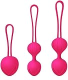 ZQ Liebeskugeln 3er Set, Perfekt für Frauen zum Beckenbodentraining, Sexspielzeug als Beckenbodentrainer –Stärkung der Vaginalmuskulatur und Sextraining, Medizinisches Silikon, W