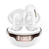 Bluetooth 5.2 Kopfhörer, Wasart in Ear Kopfhörer Kabellose mit HiFi Stereo Sound, IPX7 Wasserschutz in Ear Ohrhörer Bluetooth Earbuds, LED Digitalanzeige, Eingebautes Mikrofon, 40 Stunden Spielzeit