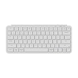 Keychron B1 Pro Ultraflache kabellose Tastatur mit ZMK-Anpassung, QWERTY US ANSI, 3-Modus Bluetooth/2,4 GHz/Kabel 425 g leicht mit 1.200 Stunden Akkulaufzeit für Mac/Windows - Weiß