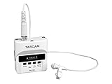 Tascam DR-10L/LW Digitaler Audio-Recorder mit Lavalier-Mikrofon – Weiß – Modell DR-10LW