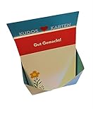 Kudos-Karten, Kudo-Cards, Lobkärtchen, Dankbarkeitskarten, Wertschätzung, 60 Stück, 105x148 mm (DIN A6), inkl. Box / Halterung / Kartenbox