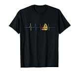 Herzschlag Segeln T-Shirt - Regenbogen Segler Segelboot