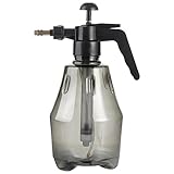 Schlauchkupplung Kunststoff-Sprühflasche, robuste Sprühflaschen, auslaufsichere, nebelfreie Wasserflasche für Reinigungslösung, Haustier, mit verstellbarer Düse und Messungen (Grey, One Size)