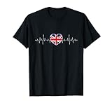 Großbritannien & England Puls Englische Flagge Union Jack T-Shirt