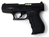 Brigamo Spielzeug Pistole Polizei Spielzeug Waffe P99, Kinder Pistole für Polizei Kostüm