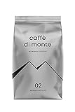 Caffè di Monte Espresso Extra Bar, 1kg, ganze Bohne, dunkle Röstung nach italienischer Art, schokoladig & nussig, säurearm, ideal für Kaffee aus Siebträger & Vollautomaten