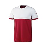 adidas Oberbekleidung T16 Climacool Short Sleeve Tee T-Shirt, Power Red/White, S