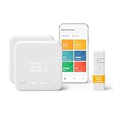 tado° smart home Thermostat Fußbodenheizung - Wifi Starter Kit V3+ inkl. 2x Thermostat für Heizung - digitale Heizungssteuerung per App - Einfache Installation - Heizkosten sparen