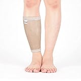 Reflextex® Wadenbandage mit Keramikfasern & Infrarotstrahlung - Therapeutische Waden Bandage für Verletzungen, Schmerzen, Muskelfaserriss - Wadenschoner für Alltag & Sport - Volle Bewegungsfreiheit S