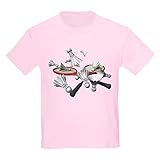 CafePress Badminton-T-Shirt für Kinder, Baumwolle Gr. Kinder M, hellrosa