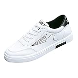 Schuhe SchnäPpchen Damen Damen Schuhe Sneaker Weiß Atmungsaktive rutschfeste Schuhe Herren Sport Stoffschuhe Mesh Herren Warme Schuhe Trainer Lässige Sport Schuhe Orthomotion Schuhe Winter (White, 44)