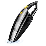 CRILSTYLEO Handstaubsauger Portable Vacuum Cleaner hanstaubsauger kfz kabellose akustaubsauger kabellosen Autostaubsauger Mini- tragbarer Black