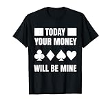 Poker Geschenk Pokertisch Zubehör Pokerspieler T-Shirt