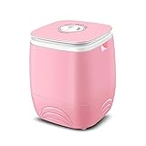 YWSZJ Portable Mini Twin Tub Waschmaschine Waschmaschine Wäscheschleuder (Color : Pink)