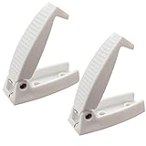 Cowslip 2 Stück Türfeststeller Weiß Türhalter Türstopper Universal für Wohnwagen und Wohnmobil