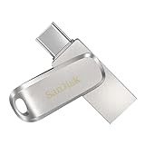 SanDisk Ultra Dual Drive Luxe USB Type-C-Laufwerk Smartphone Speicher 128 GB (Mobiler Speicher, USB 3.1 Gen 1, drehbares Design, 400 MB/s Lesen, USB Laufwerk, automatisches Backup)