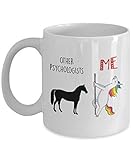 WTOMUG Funny Unicorn Mug for Psychologist Other Psychologists Versus Me Pole Dancing Unicorn Coffee Tea Cup Mug