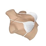 Alymor Silikon Brüste Brustformen Brustprothese Künstliche Brüste für Crossdresser Drag Queen Cosplay Transgender Mastektomie Siebte Generation Silikon,Color 1: Elfenbein,C Cup