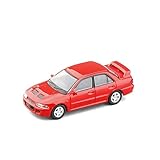 Maßstabsmodell für Mitsubishi Lancer Evo X 1 Metall-Druckguss Legierung Auto Modell Kinder Geschenke Ornamente 1:64 Metall/Kunststoff (Color : Red)