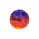 Waboba Moon Ball – am Höchsten Springender Gummiball – Patentiertes Original-Design – Ballkrater Erzeugen beim Aufprall EIN knallendes Geräusch – Leicht Greifbar – Flummies für Kinder - Sunset - 65