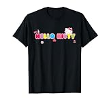Hello Kitty Retro Rainbow Logo Regenbogen T-Shirt