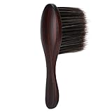Haarfegerbürste, weiche Borsten Halsbürste Holzgriff zum Reinigen von gebrochenem Haar für Friseursalon