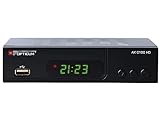 RED OPTICUM AX C100 HD Kabelreceiver I Digitaler Kabel-Receiver HD mit LED-Display - EPG - HDMI - USB - SCART - Coaxial Audio I Stromsparender Receiver für Kabelfernsehen I DVB-C Receiver schwarz