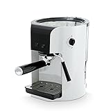SLIFDUO Espresso-Kaffeemaschine, One-Touch-Funktion, rotierendes Dampfrohr, 20 Bar Hochdruck, 1,5 l, Abnehmbarer Tank, 1300 W, traditionelle Barista-Pumpe, Espresso-Kaffeemaschine (weiß)
