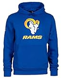 New Era - NFL Los Angeles Rams Team Logo and Name Hoodie - Rams Blau Farbe Rams Blau, Größe M