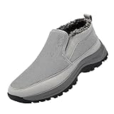 Stiefel Herren Winterstiefel Damen Winterschuhe Warme Gefüttert Stiefel Wasserdicht Rutschfest Schneestiefel Outdoor Schneestiefel Kurzschaft Stiefel Flach Winter Outdoor Boots, 42