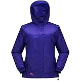 Cox Swain Damen Regenjacke Male - mit Kapuze, super leicht!, Colour: Purple, Size: L