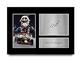 HWC Trading A4 Max Verstappen Formula 1 Geschenke Gedruckt, Signiert Autogramm Bild Für F1 Formel 1 Rennen Fans