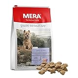 MERA pure sensitive Mini Lamm & Reis, Hundefutter trocken für kleine und sensible Hunde, Trockenfutter aus Lamm und Reis, kleine Kroketten ohne Weizen und Zucker (4 kg)