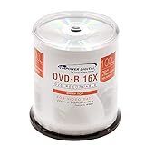 Vinpower Digital DVD-R 4,7 GB, 16 x beschreibbare Medien – 100 Disc Cake Box Spindel