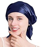 KEREDA Damen Seide Nachtmütze, Atmungsaktive Schlafmütze, Kopfbedeckungen Schlaf Cap für Haare schützen