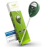WENDOWERK® Boden Feuchtigkeitsmesser für Pflanzen - [Grün/Schwarz] - Ohne Batterien - Verbessertes Feuchtigkeitsmessgerät Pflanzen [2023] – Premium Bodentester
