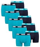 PUMA Boxershorts Unterhosen 521015001 10er Pack (796 - Aqua/Blue, XL)
