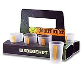 16er Set Original Jägermeister ® Probierbecher maximal 0,04 l Shot-Becher mit 1x Halter Eisbegehrt