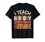 I Teach Black History Month Melanin Afro-Lehrer T-Shirt