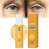 Lutein Augen Essenz Öl, Lutein Augenfalten Essenz Öl, VC Lutein Augenserum, Lutein Augenstraffungs Serum, Reduziert Fältchen unter den Augen, Augenringe Entfernen (10ML, 1 Stück)