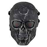 WLLLTY Halloween Maske Totenkopf Vollgesicht Taktische Maske Airsoft Cs Krieg Spiel Jagd Zubehör Cosplay Schützende Paintball Maske