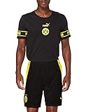 PUMA Herren BVB Shorts Replica Black-Cyber Yellow, L