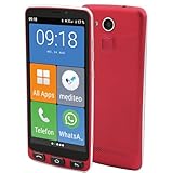 Olympia Neo 16 GB Smartphone für Senioren | Extragroße Darstellung | Hörgerätekompatibel | Notruftaste | Senioren Smartphone 5,5“ Display | Whatsapp & Mediteo vorinstalliert | 8MP Kamera | R