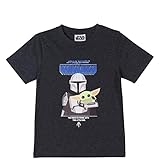 CERDÁ Life's Little Moments - Sommerliche Familien T Shirts Kurzarm für Junge | Aus Baumwolle 100% hergestellt und mit The Mandalorian Bedruckt - Offizielle Lizenz von Star W