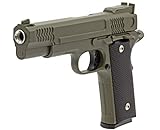 Softair Gun Airsoft Pistole + Munition | Cadofe G20-Green. Profi Vollmetall | 22cm. Inkl. Magazin & unter 0,5 Joule (ab 14 Jahre)