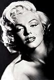 Monroe, Marilyn - Glamour - Filmposter Kino Movie schwarz-Weiss Foto Marilyn Monroe - Grösse 61x91,5 cm + 1 Ü-Poster der Grösse 61x91,5cm