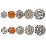 Set Mit 5 Münzen Aus Belgien (Belgien). 25, 50 Centimes, 1, 5, 10 Francs. 1948-1993 König Baudouin I.