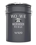 WO-WE Metallschutzlack 4in1 Metalllack Metallfarbe Metallschutzfarbe MATT W909 Schwarz - 2.5L